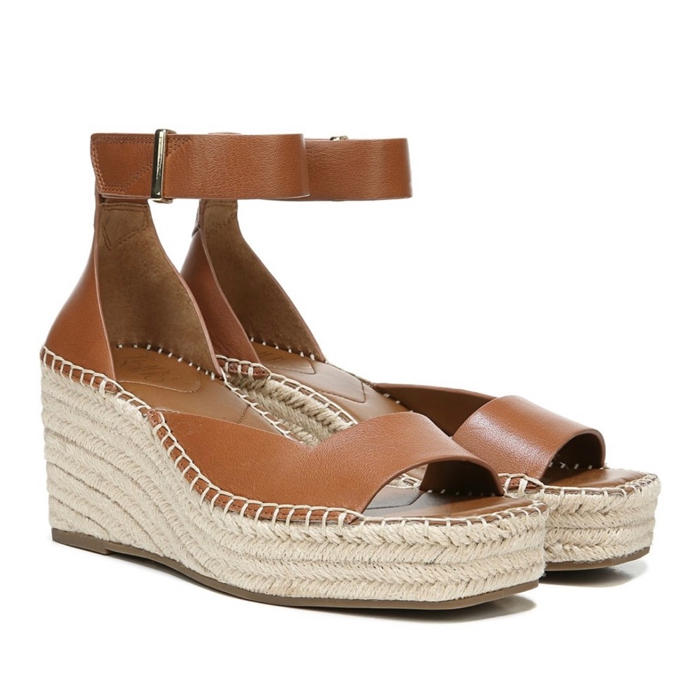 Franco Sarto Camera Espadrille Wedge Sandal (8.5)